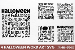 Halloween Word Art SVG Product Image 1