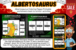 Albertosaurus Coloring Pages Printable worksheets activities Product Image 1