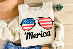 Merica American flag svg | 4th of july Svg | Shirt Svg Product Image 2