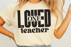 One loved teacher SVG Product Image 1