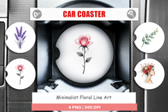 Floral Art Car Coaster Product Image 1