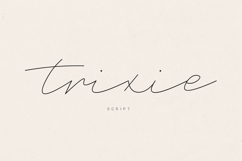 Trixie Signature Script Elegant Handwritten Product Image 1