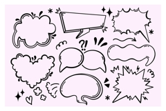Word balloons. Empty comic speech bubbles vector set Product Image 1