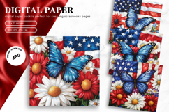 4th of July Patriotic USA American Flag Background Wallpaper Product Image 1