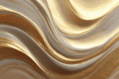 Gold Beige Marble Wave Texture Art Product Image 1