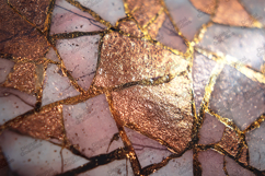 Kintsugi Gold Cracked Marble Texture Rose Gold Product Image 1