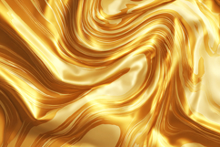 A luxurious golden fabric with smooth flowing waves Product Image 1
