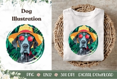 Great Dane Dog Illustration, Funny Great Dane Dog PNG Product Image 1