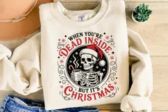 Dead Inside But It's Christmas Svg | Christmas | Shirt Svg Product Image 1