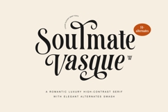 Soulmate Vasque Elegant Serif Font High Contrast Product Image 1