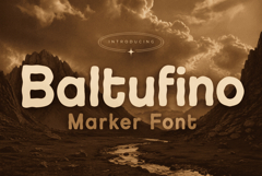 Baltufino Font: Bold Handwritten Marker Style Product Image 1