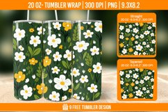 Grass Tumbler Wrap Designs, Sublimation Wrap Product Image 1