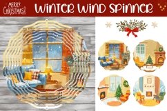 Christmas House Wind Spinner Designs, Christmas Village PNG Product Image 1
