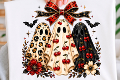 Spooky Coquette Ghosts Trending Tshirt Product Image 1