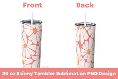 Retro Seamless Flowers Pattern 20 oz Tumbler Sublimation PNG Product Image 1