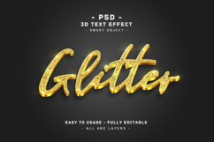 5 pack 3d glitter colors text style effect vol.1 Product Image 6