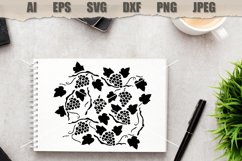 Stencil Grape SVG Product Image 2