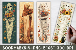 Cottagecore Mummies Printable Bookmarks, 4 Bookmark Design Product Image 1