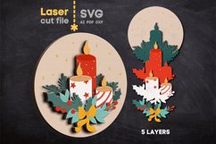 Christmas SVG laser cut file for Glowforge Product Image 1