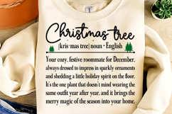 Christmas Definition Print, Christmas Tree Definition Print Product Image 2