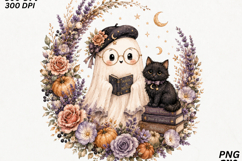 Black Cat Halloween Sublimation Design SVG Product Image 2