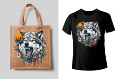 Wolf Sublimation Print Design PNG Product Image 2