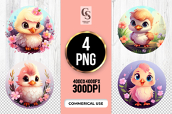 Cute Baby Bird Clipart Sublimation PNG Product Image 1