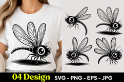 Cute Dragonfly SVG PNG Product Image 1