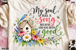 Christian Hope Shirt Design PNG, His Grace Renews My Tomorro Product Image 1