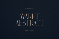 Avarice Abstract Elegant Modern Serif Font Product Image 1