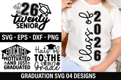 Graduation SVG Design - Educated Motivated and just Graduate Product Image 1