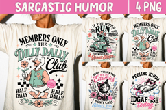 Trendy Sarcastic Humor PNG, Savage Retro Meme Sublimation Product Image 1