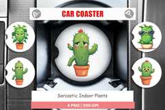 Car Coaster Sarcastic Houseplants Product Image 1