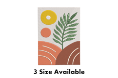 Abstract Leaf &amp; Sunset Hills Embroidery Design Product Image 1