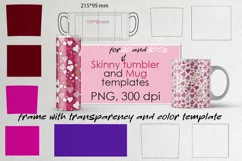 Skinny Tumbler and Mug Sublimation templates, 20 and 30 OZ Product Image 1