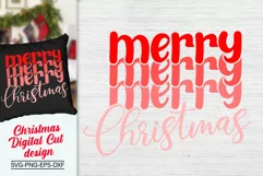 Merry Christmas Svg, Merry Merry Merry Christmas Svg Product Image 2