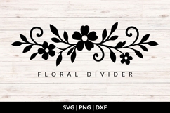 Botanical Divider SVG Product Image 1