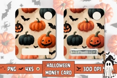 Cartoon Pumpkins Money Card Design, Kids Money Card Product Image 1
