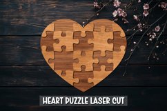 Heart Puzzle SVG,Laser Cut, Valentine Heart laser Cut Product Image 1