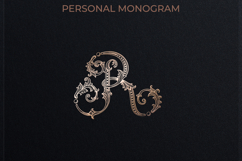 R Monogram Logo, Elegant Initial Monogram Product Image 1
