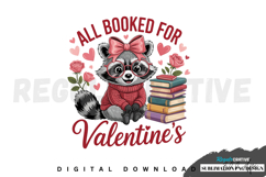 All Booked for Valentine's Sublimation PNG Product Image 1