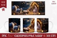 Christian Mug Wrap Design, Christmas Mug Sublimation Product Image 1