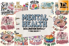Mental Health PNG Sublimation Bundle 12 Product Image 1