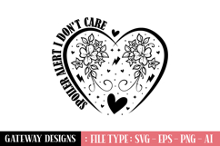 Spoiler Alert I Don&#039;t Care Svg Design Product Image 1