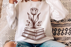 Reading Books Flowers Product Image 2