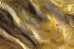 Gold abstract pattern with wavy lines and texture Product Image 1