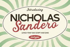 Nicholas Sandero Retro Whimsical Font Product Image 1