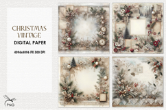 Christmas digital paper, background clipart Product Image 1
