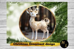 Deer Christmas Ornament,Ornament Sublimation png Product Image 1
