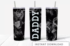 Daddy White Smoke 20 Oz Skinny Tumbler Product Image 1